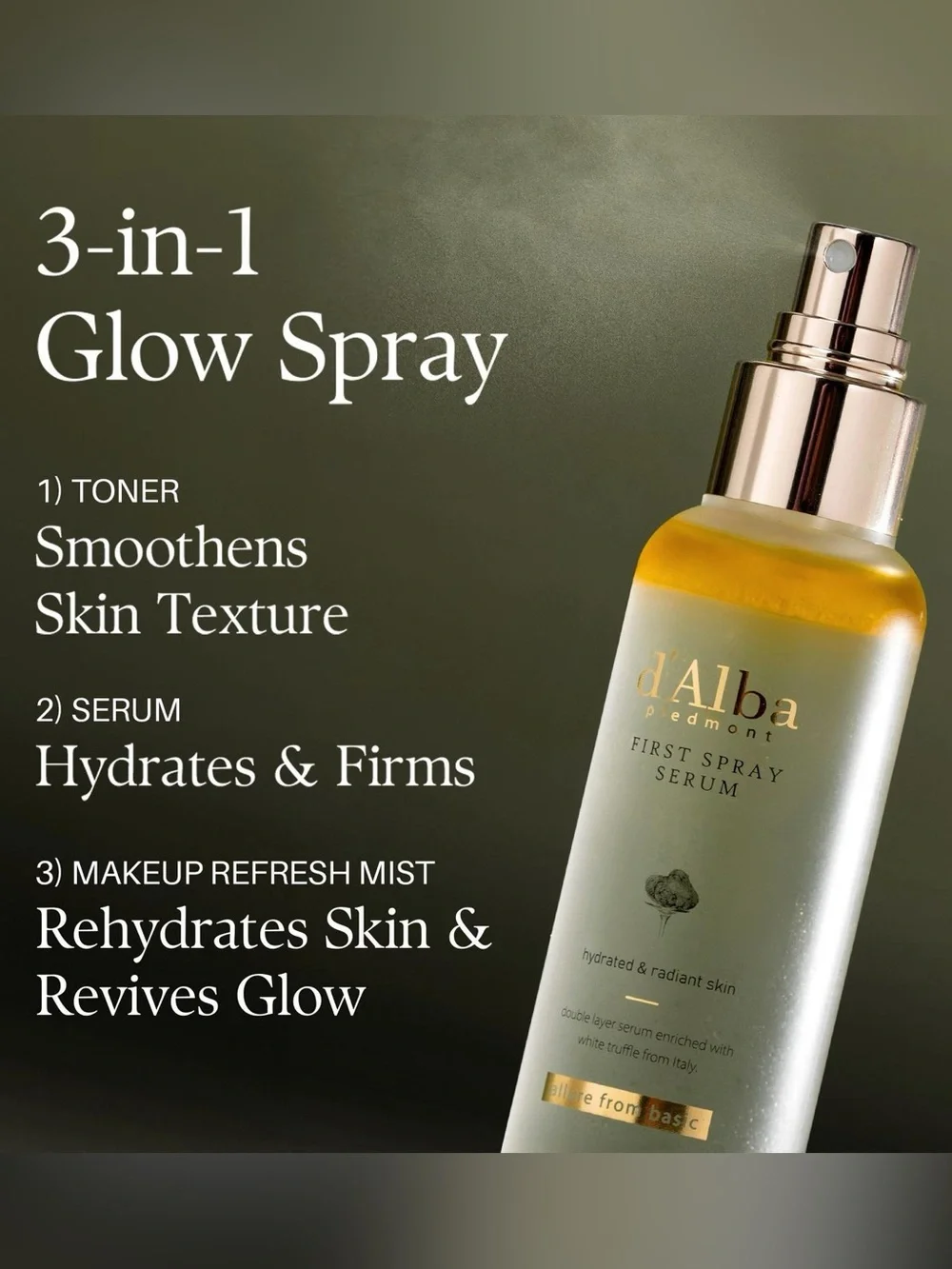 d'Alba Piedmont First Spray Serum - White Truffle